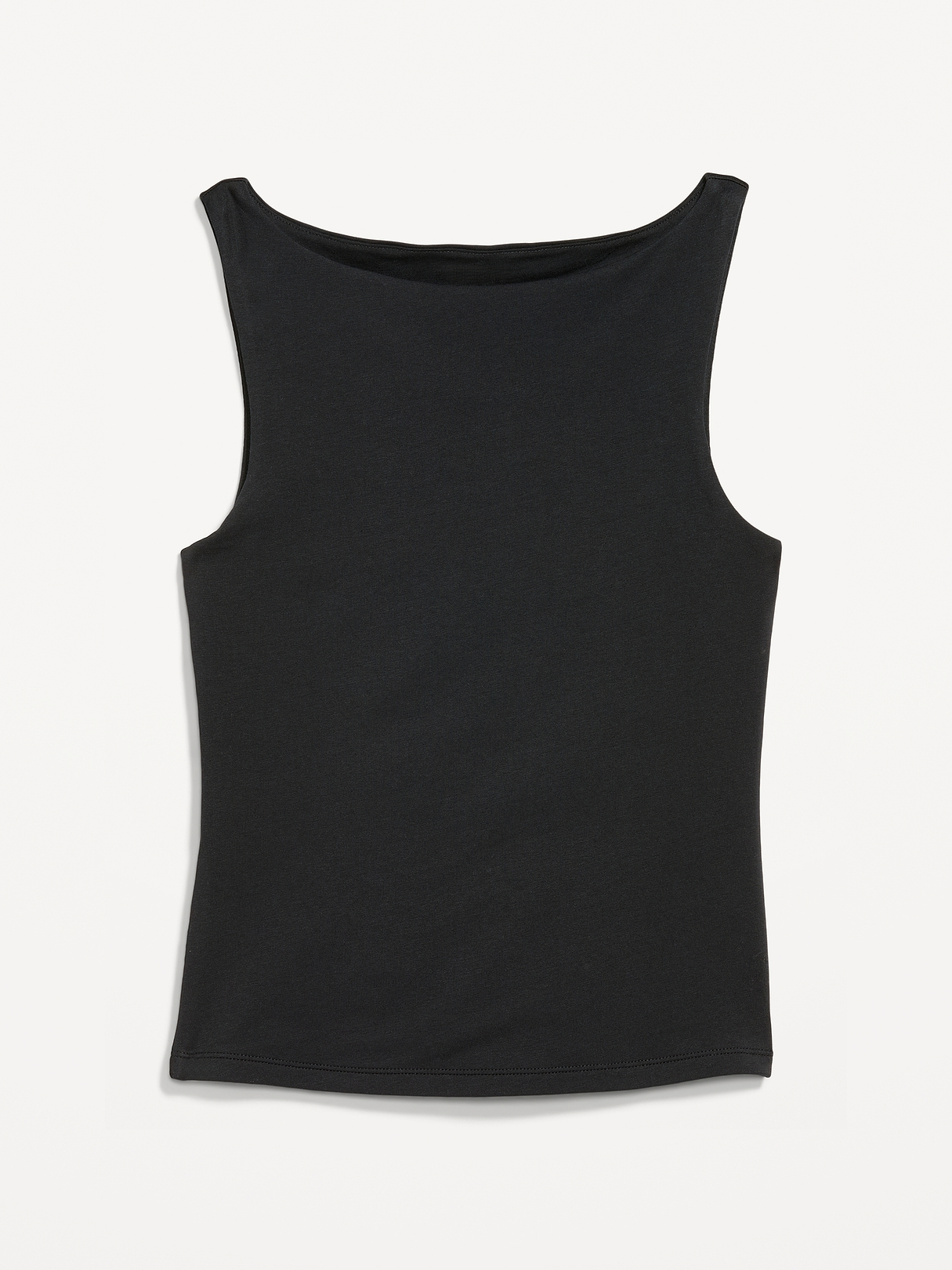 Hug Double-Layer Boat-Neck Top | Old Navy