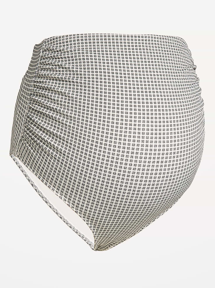 Image number 1 showing, Maternity High-Waisted Swim Bottoms