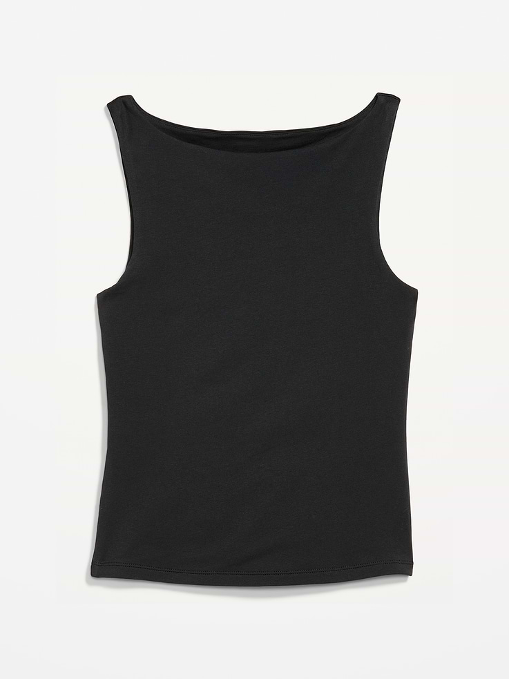 Image number 5 showing, Hug Double-Layer Boat-Neck Top