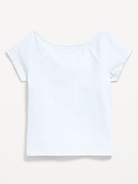 Image number 3 showing, Fitted Off-Shoulder Top for Girls