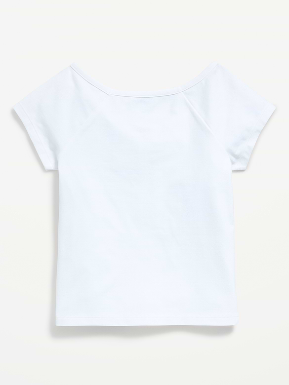 Fitted Off-Shoulder Top for Girls