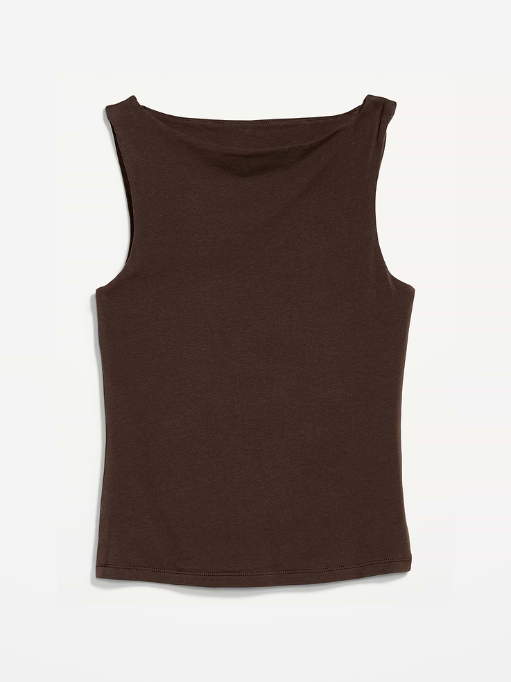 Image number 5 showing, Hug Double-Layer Boat-Neck Top
