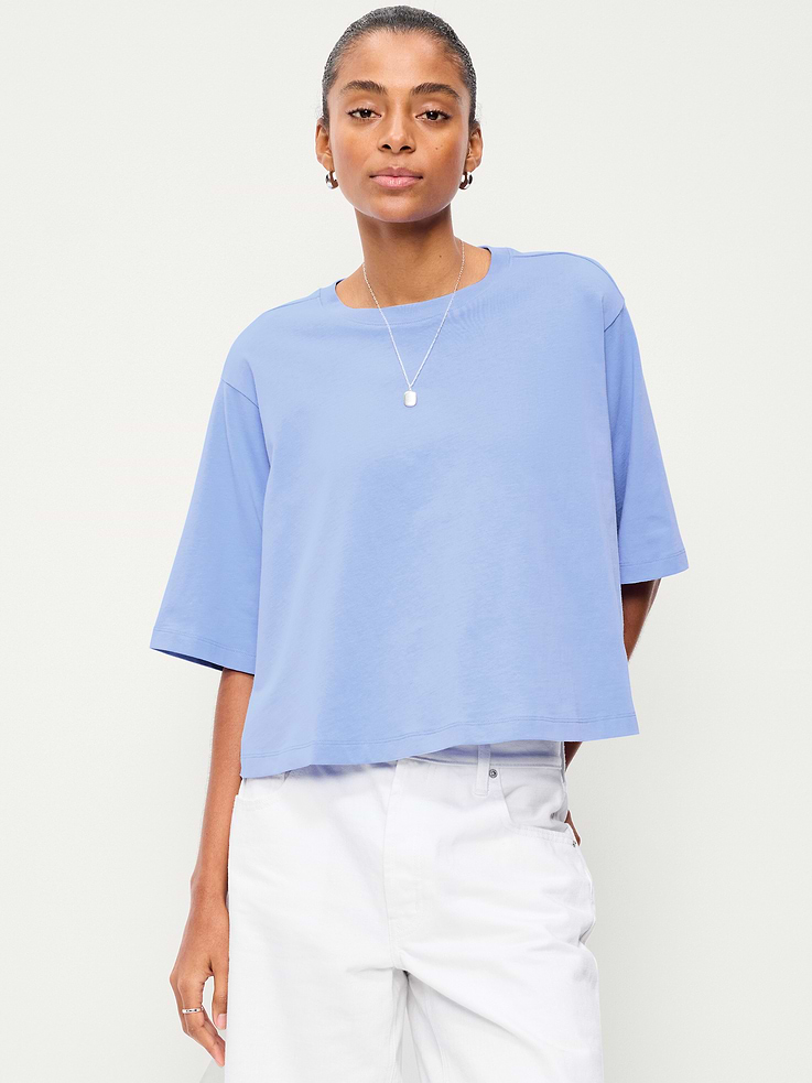 Image number 1 showing, Short-Sleeve Trapeze T-Shirt