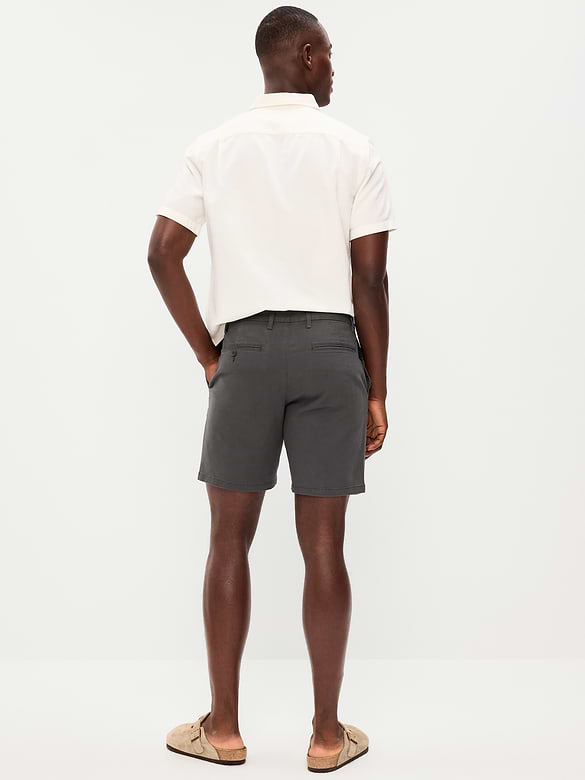 Slim Built-In Flex Rotation Chino Shorts -- 8-inch inseam