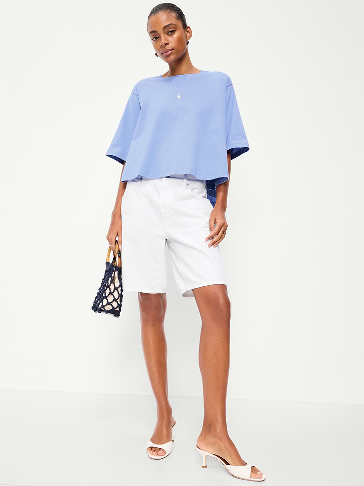 Image number 3 showing, Short-Sleeve Trapeze T-Shirt