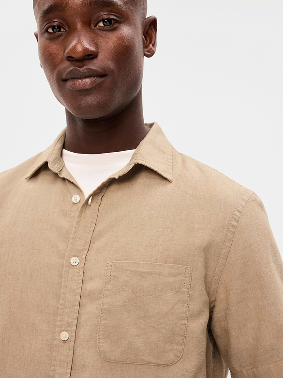 Classic Fit Everyday Linen-Blend Shirt