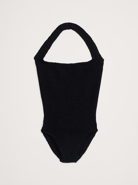 Sandy One-Piece Halter Swimsuit by Hunza G
