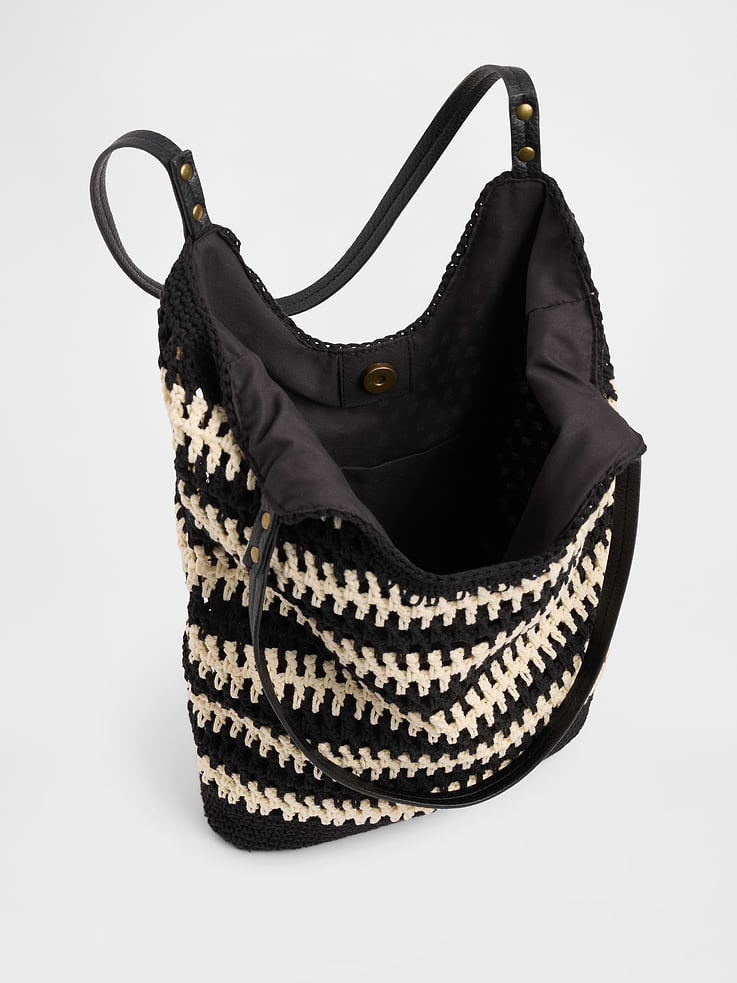 Image number 4 showing, Crochet Tote Bag