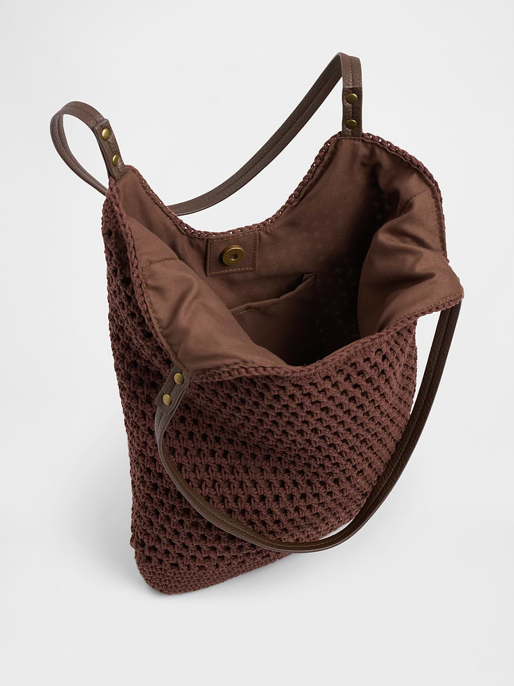 Image number 4 showing, Crochet Tote Bag