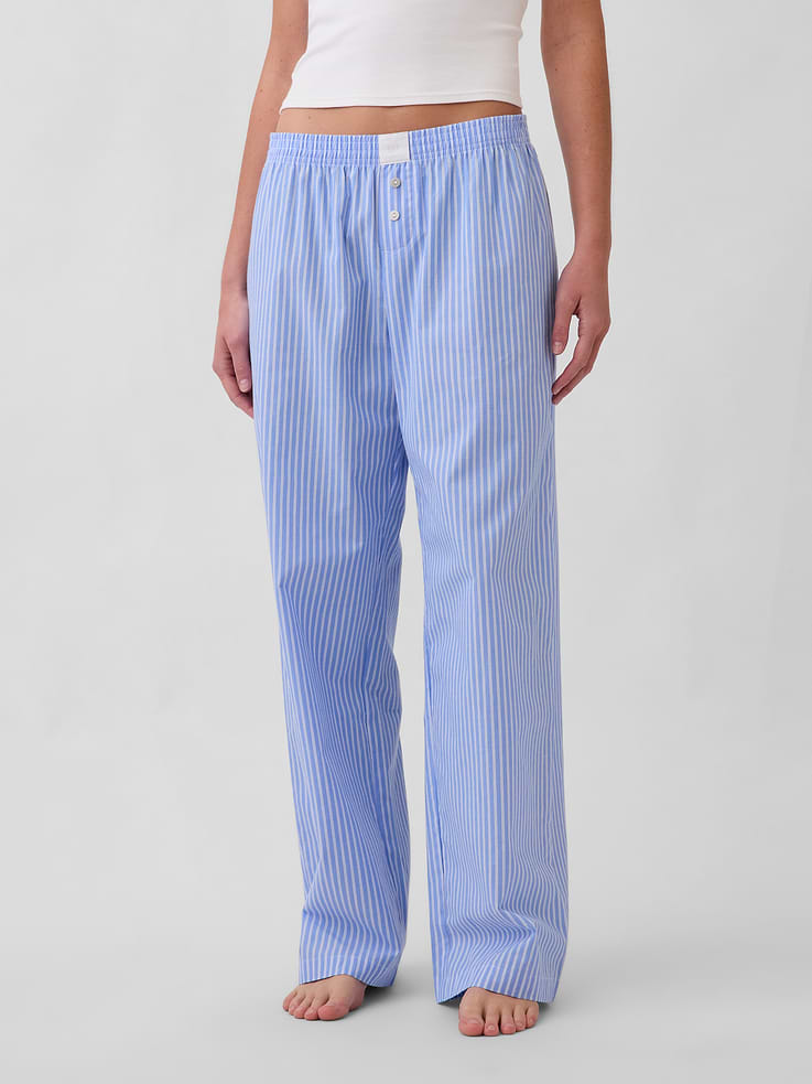 L'image numéro 2 présente Pantalon de pyjama en popeline
