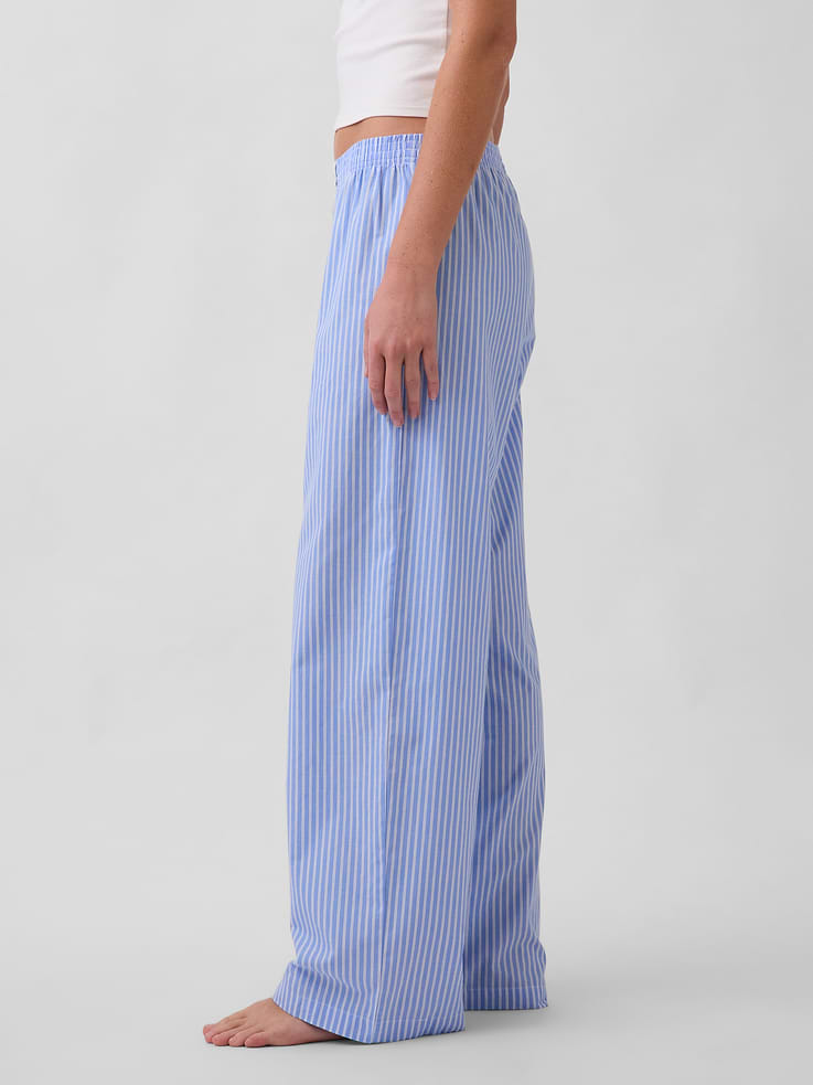 L'image numéro 3 présente Pantalon de pyjama en popeline