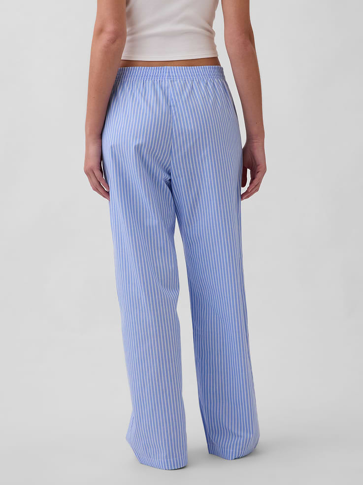 L'image numéro 4 présente Pantalon de pyjama en popeline