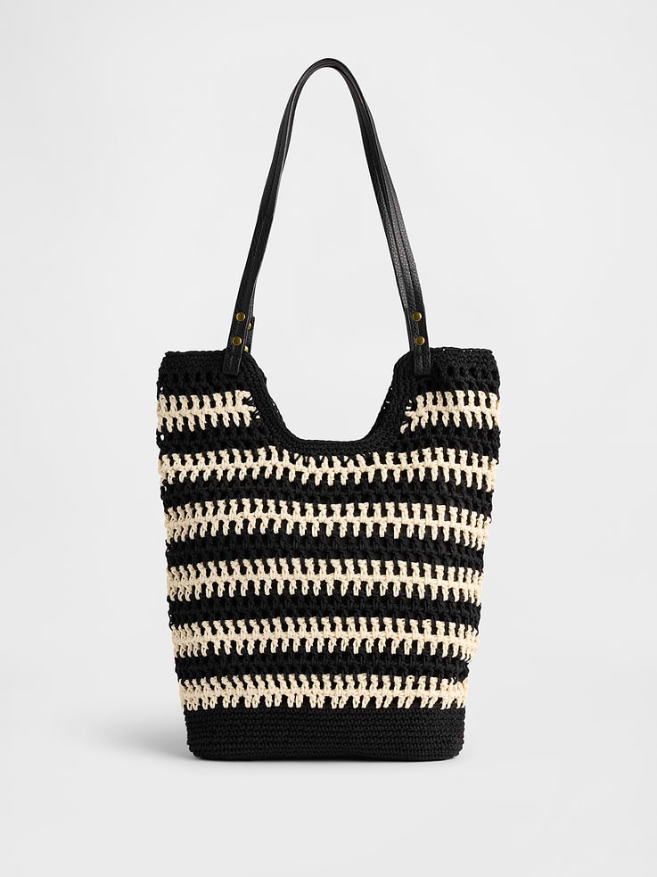 Image number 1 showing, Crochet Tote Bag