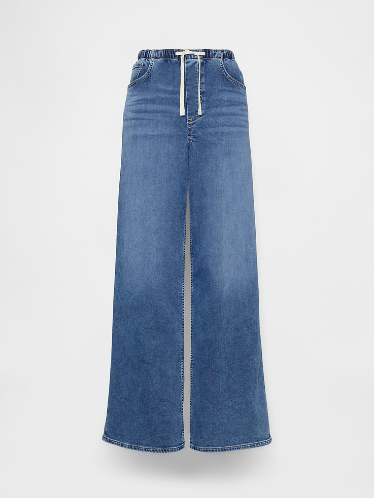 Image number 6 showing, Mid Rise Knit Easy Baggy Jeans