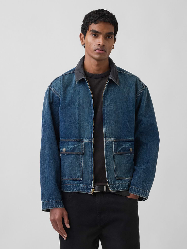 Image number 1 showing, Denim Workwear Jacket