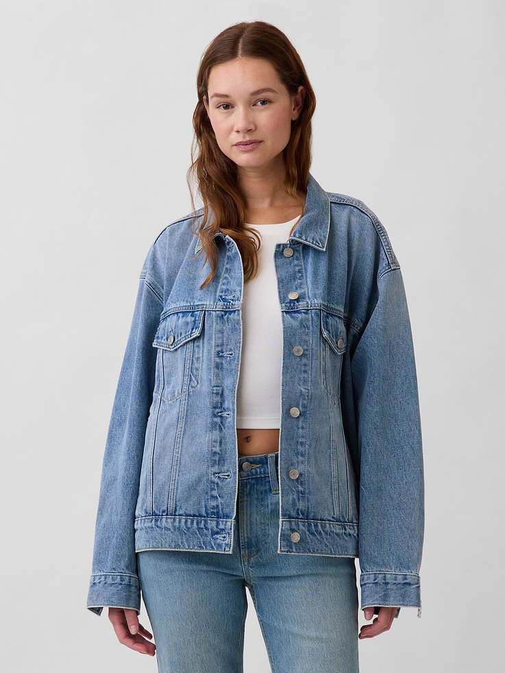 Image number 1 showing, Oversized Icon Denim Jacket