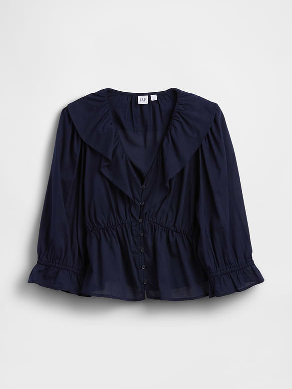 Relaxed Ruffle Top