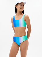 Image number 1 showing, Athleta Girl Reversible Mid Rise Swim Bottom
