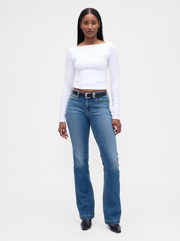 Image number 1 showing, Curvy Low Rise Long & Lean Jeans