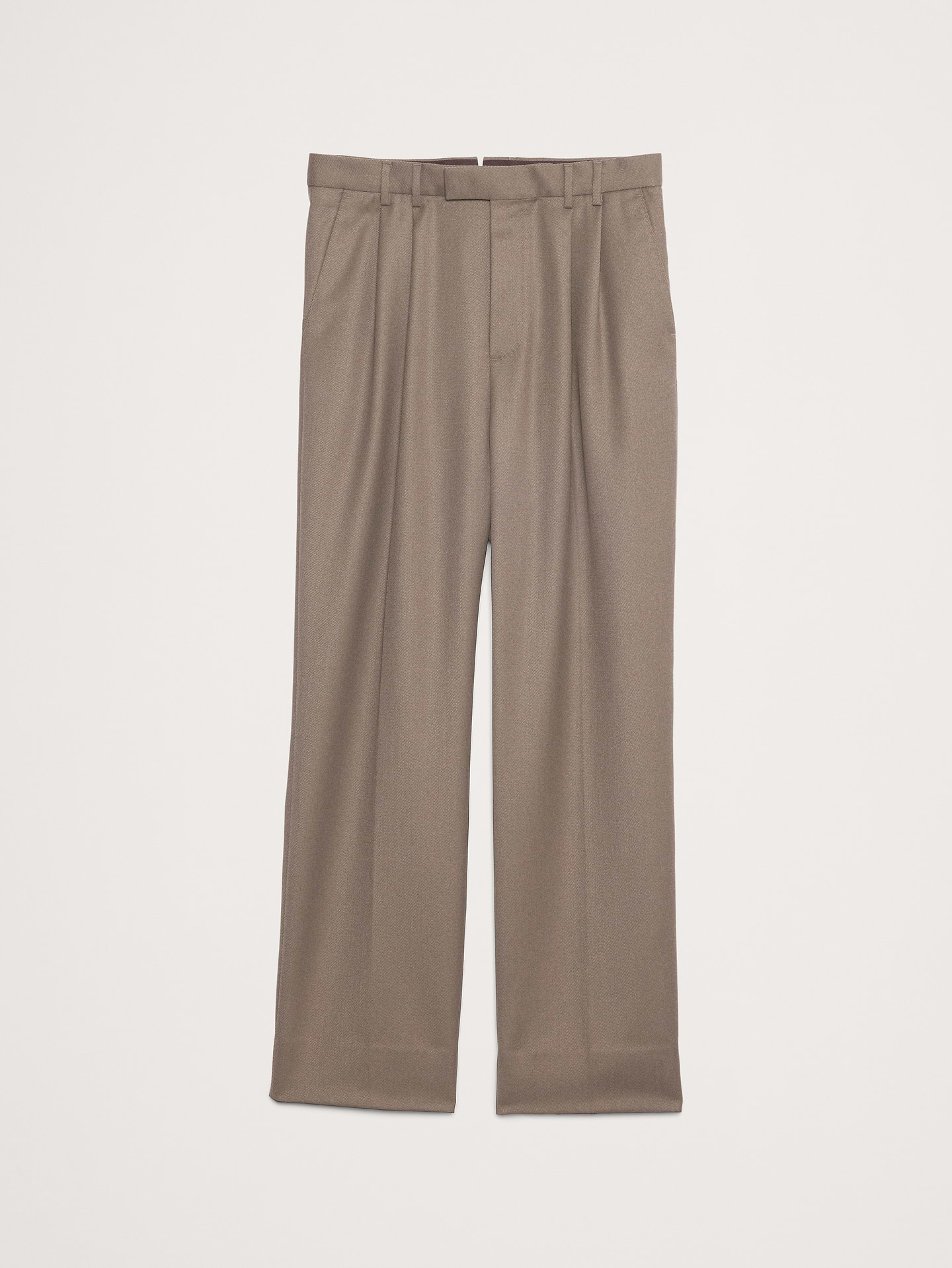 L'image numéro 8 présente Pantalon habillé droit en sergé plissé