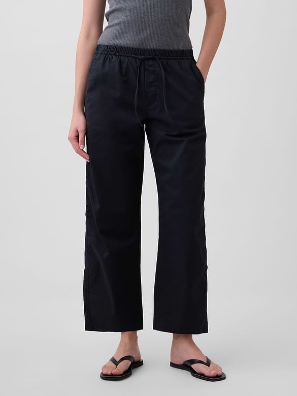 Mid Rise Easy Barrel Khakis