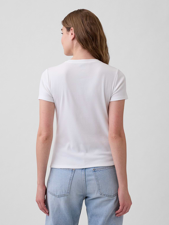 Ribbed Button-Up Top