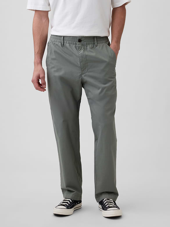 Relaxed Pull-On Khakis