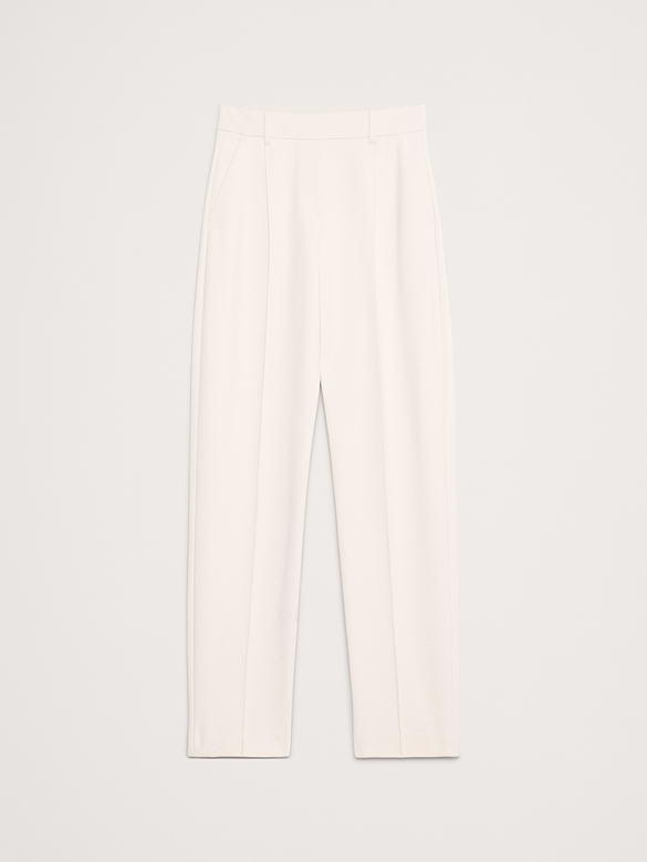 High-Rise Slim Drapey Ponte Pull-On Pant