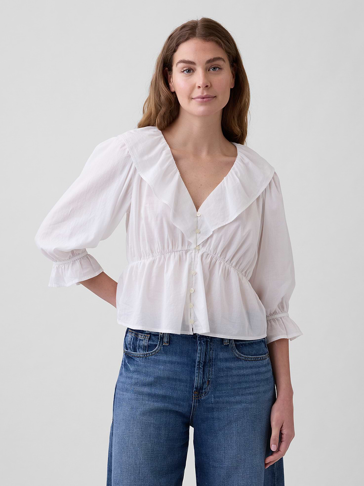 Image number 1 showing, Relaxed Ruffle Top