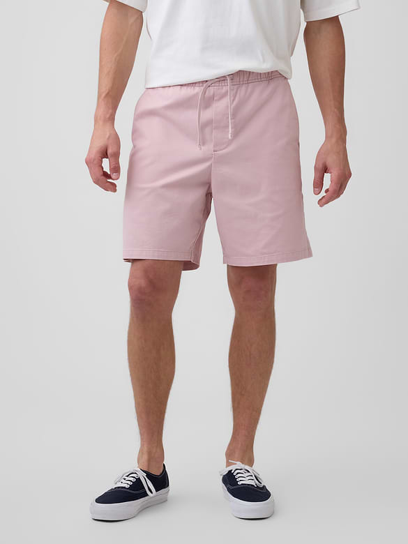 7" Essential Pull-On Khaki Shorts