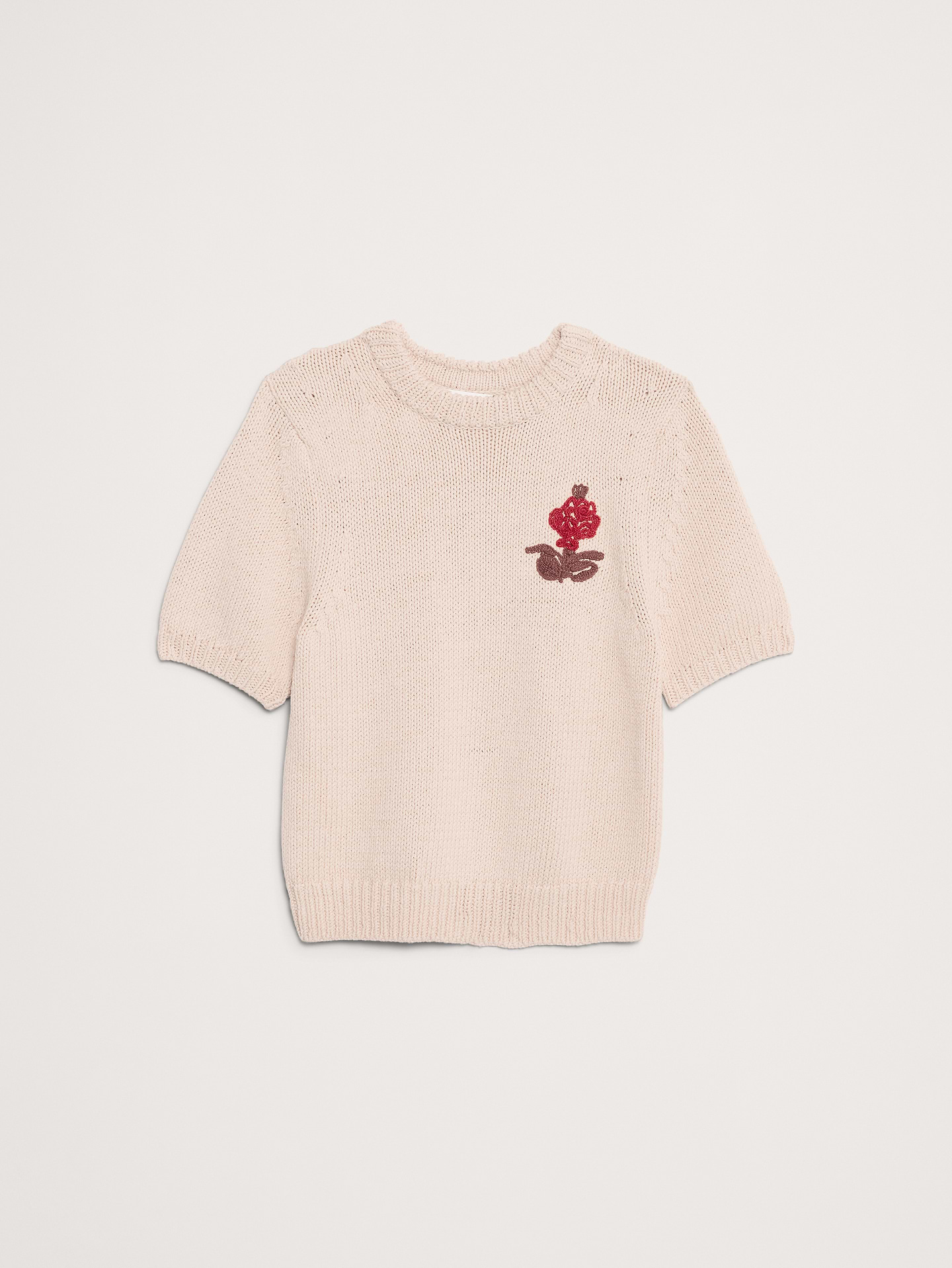 L'image numéro 3 présente T-shirt en tricot de coton