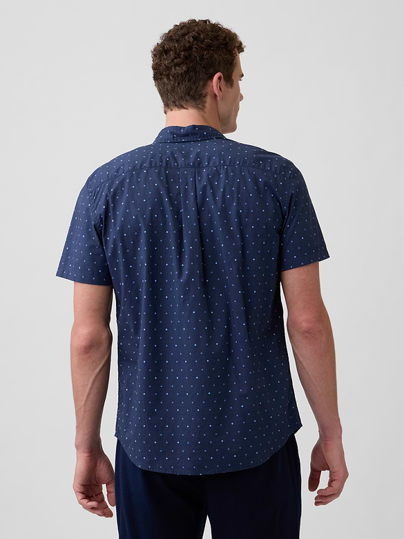 Stretch Poplin Shirt in Standard Fit