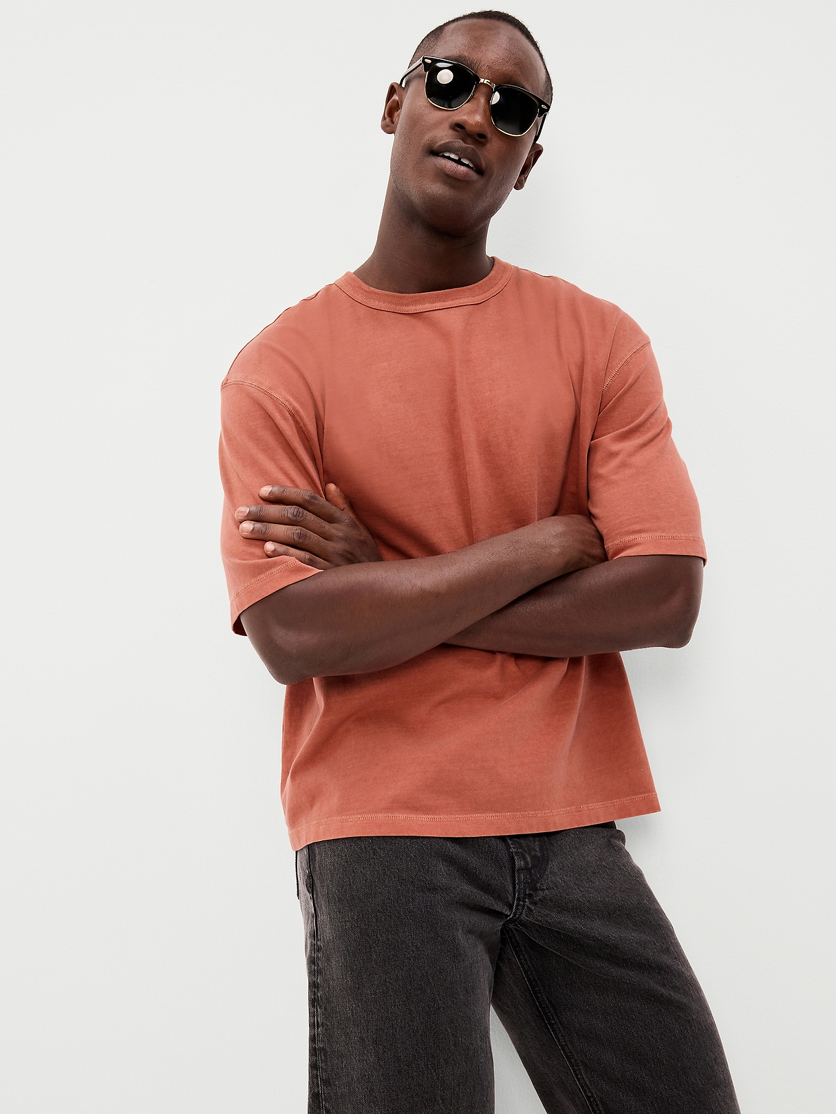 Garment-Dyed Heavyweight Cropped T-Shirt | Old Navy
