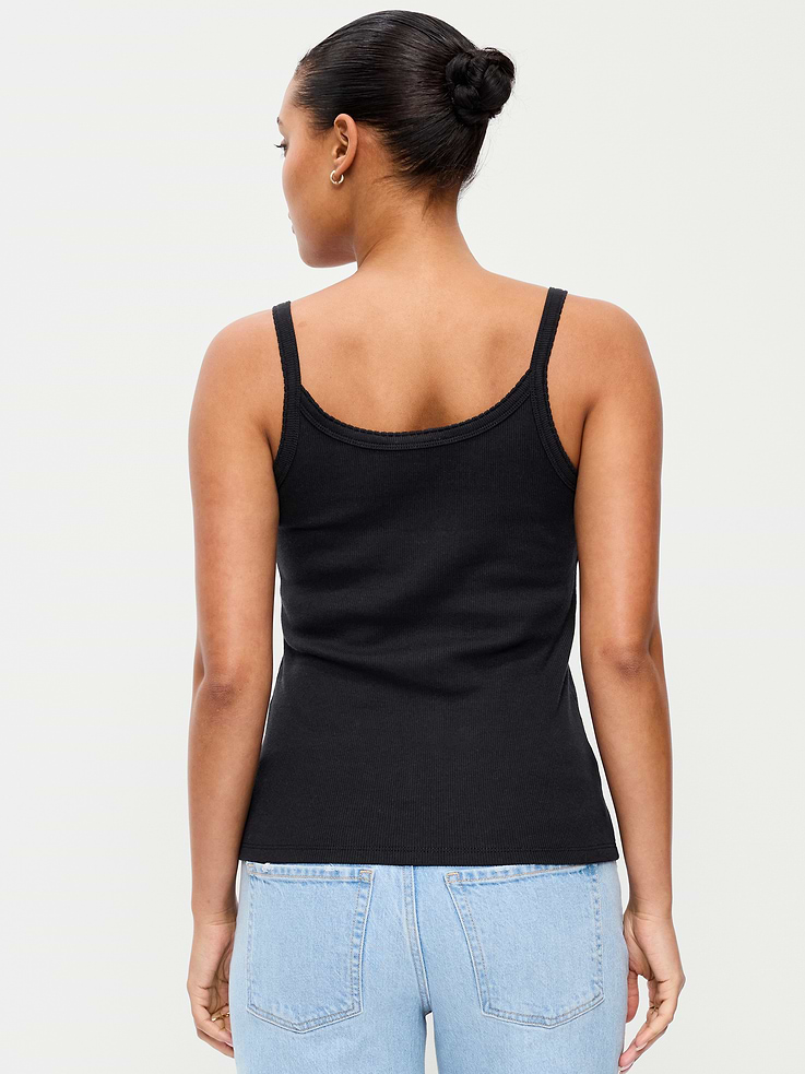 L'image numéro 2 présente Camisole en tricot côtelé