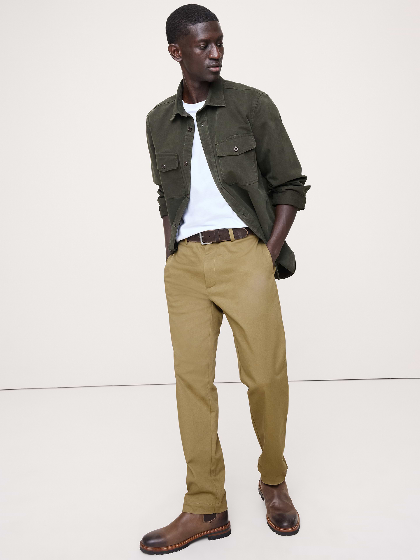 Image number 1 showing, Straight Italian-Stretch Chino