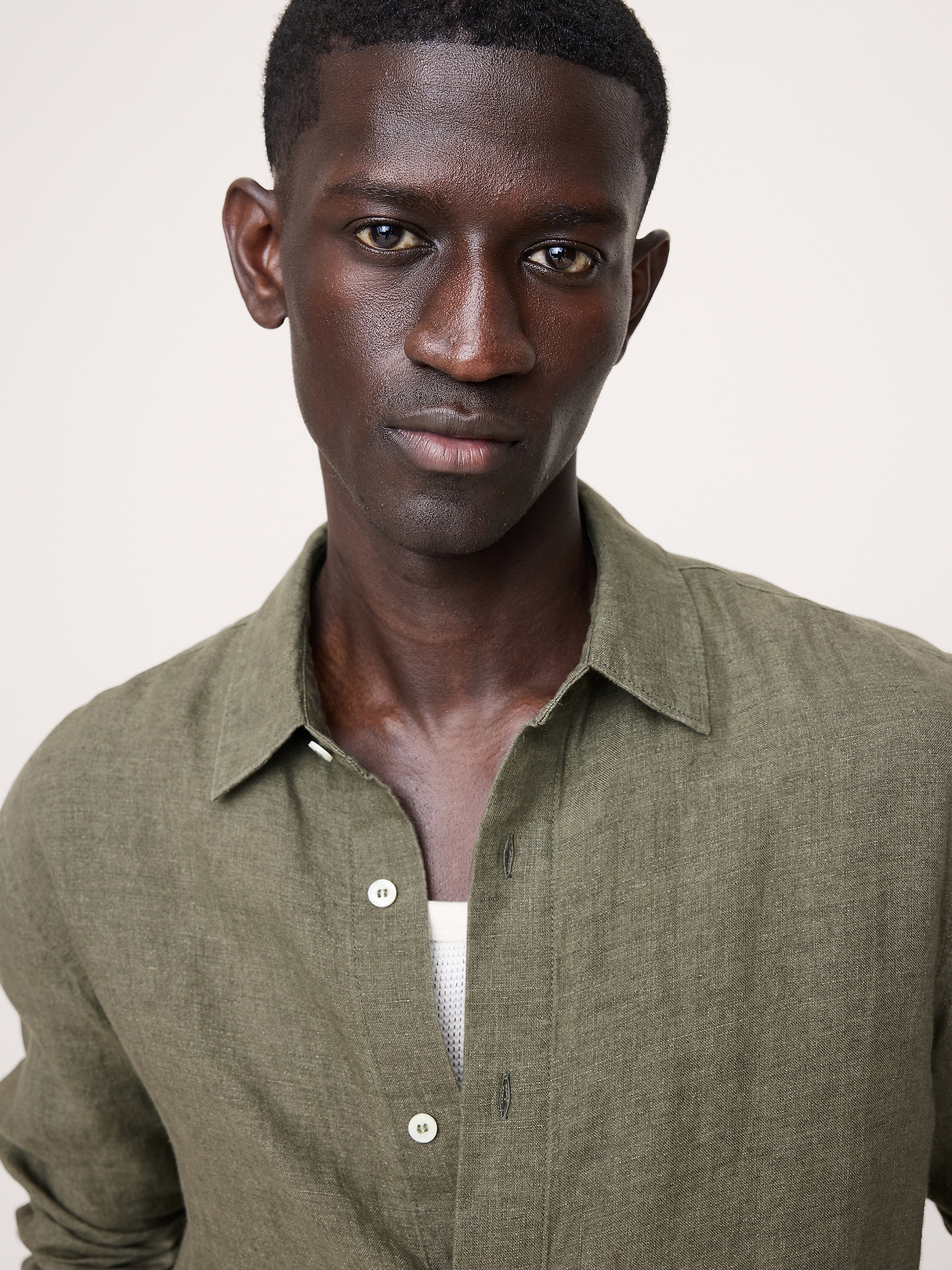 トップス 00s Banana Republic Irish Linen Shirt Slim-Fit Linen Shirt | Banana Republic