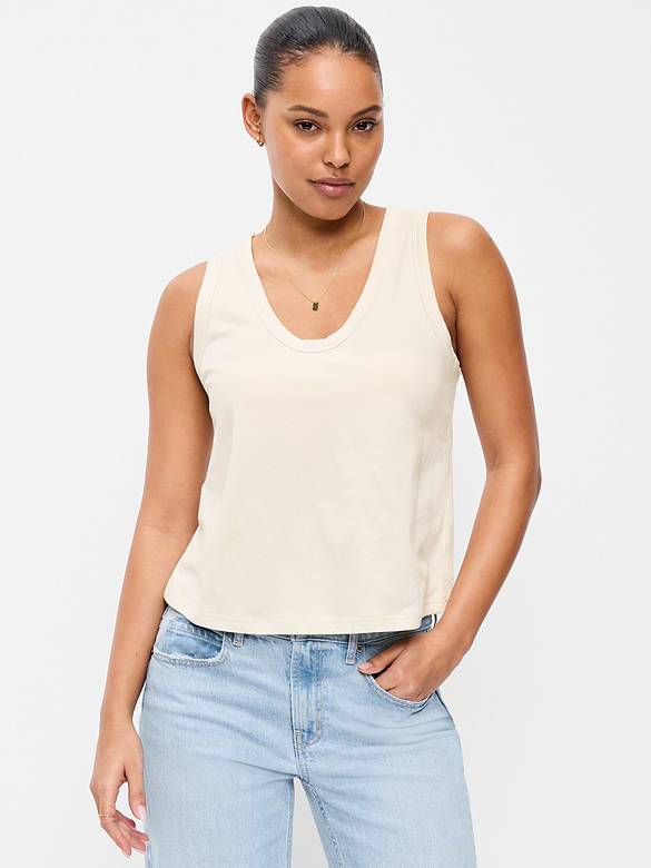 Camisole décontractée à encolure dégagée