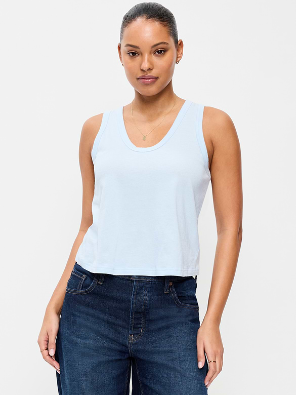 Camisole décontractée à encolure dégagée