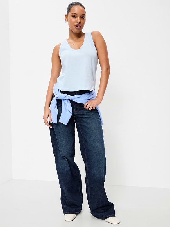 Camisole décontractée à encolure dégagée