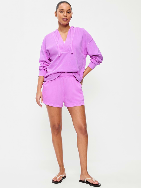 Extra High-Waisted Sweat Shorts -- 5-inch inseam
