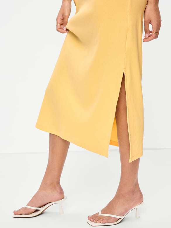 Short-Sleeve Polo Midi Dress