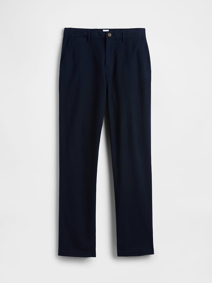 Image number 6 showing, Straight Linen-Blend Pants