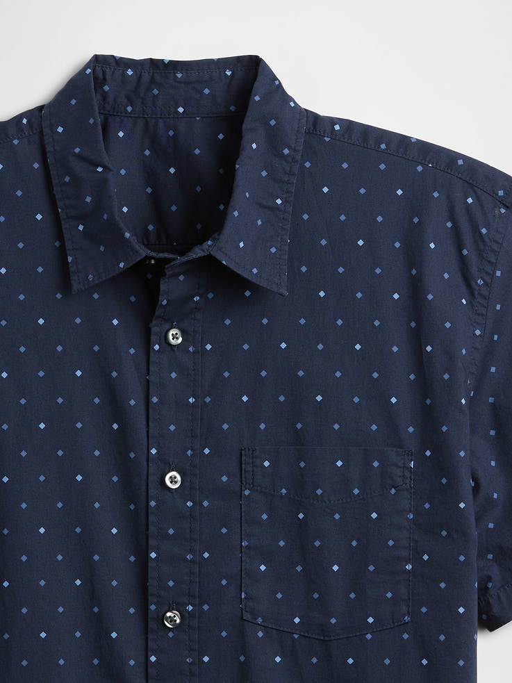 Image 4 of 5, Stretch Poplin Shirt in Standard Fit
