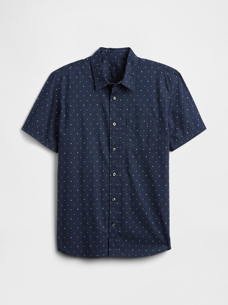 Image 5 of 5, Stretch Poplin Shirt in Standard Fit