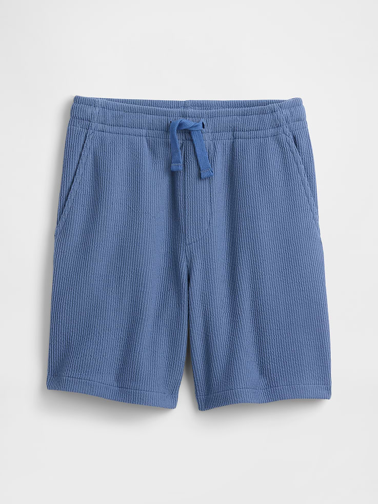 Image number 1 showing, Kids Relaxed Pull-On Ribbed Shorts