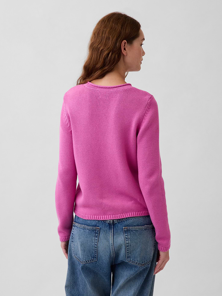 Image number 3 showing, 100% Cotton Rollneck Sweater