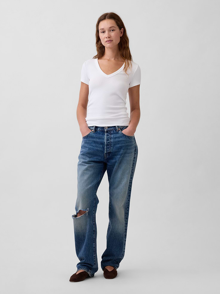 Image number 2 showing, Modern V-Neck T-Shirt