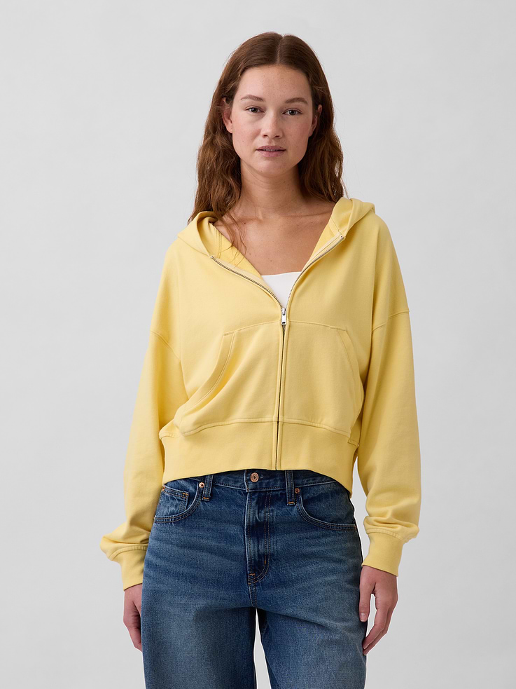 Image number 1 showing, VintageSoft Terry Zip Hoodie