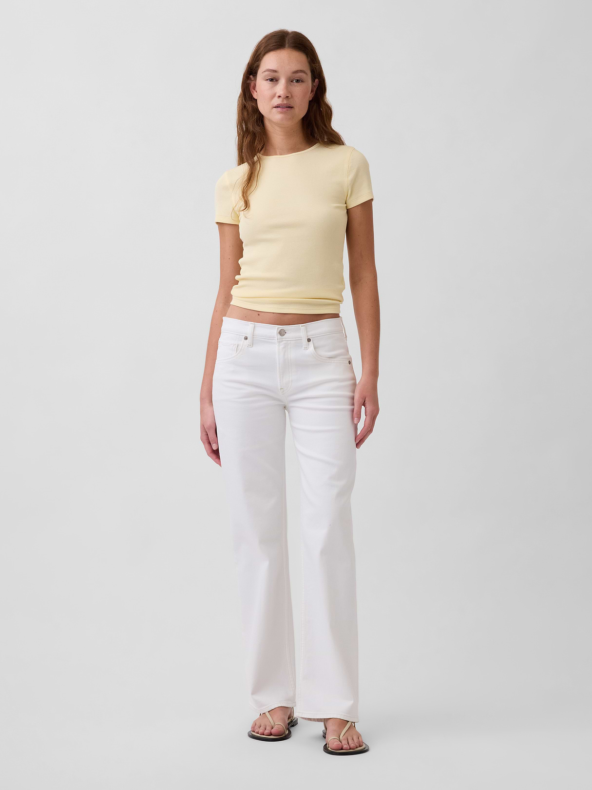 Low Rise '90s Loose Jeans - Fresh white by Gap
