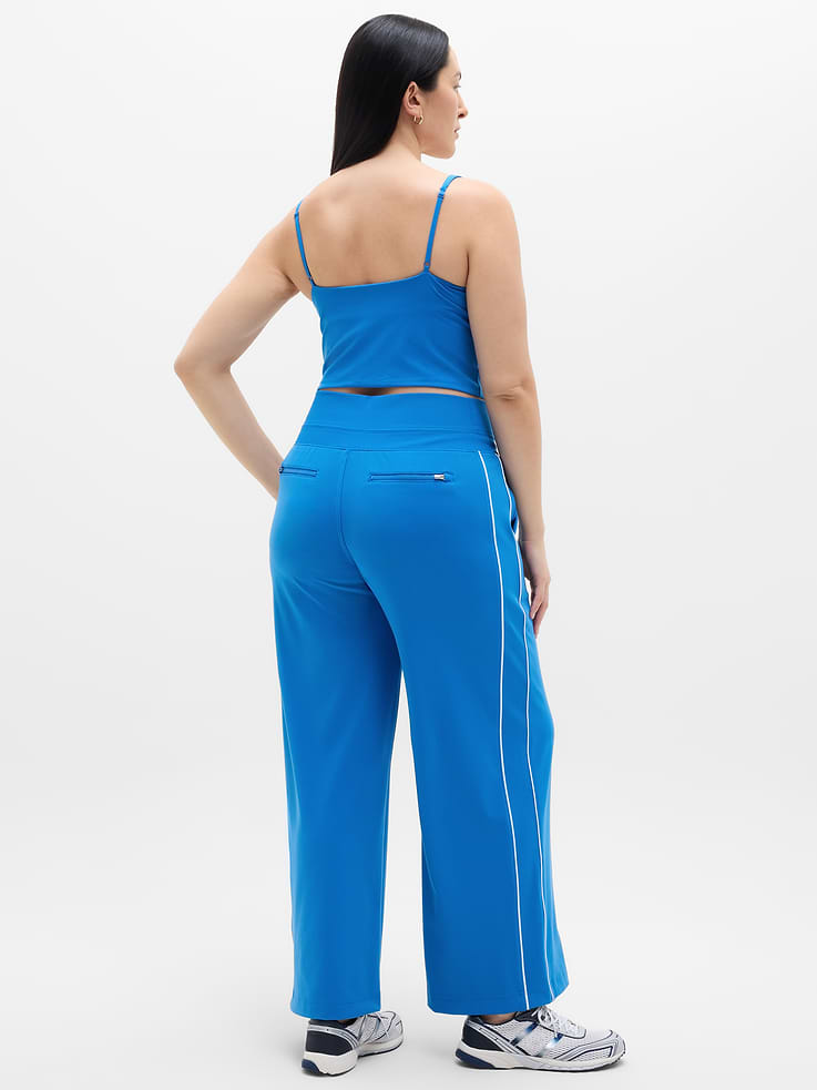 Image number 6 showing, Venice High Rise Track Stripe Wide Leg Pant